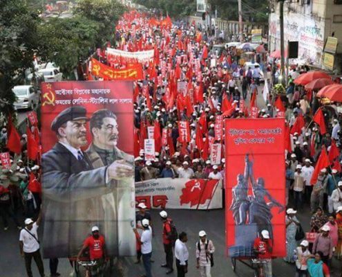 JVP Sri Lanka marks Oct Rev 100 03