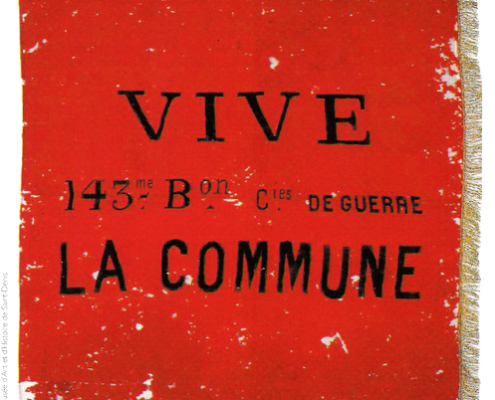 Red flag of the Paris Commune