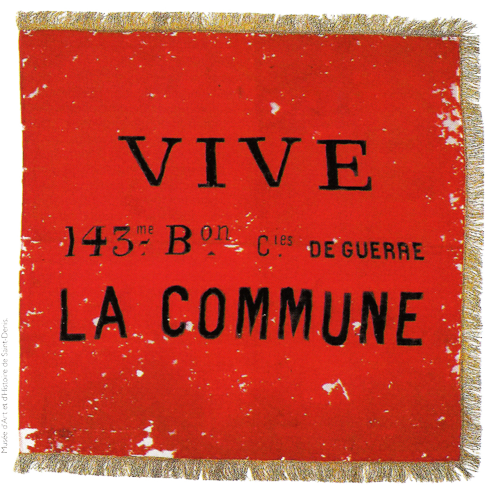 Red flag of the Paris Commune